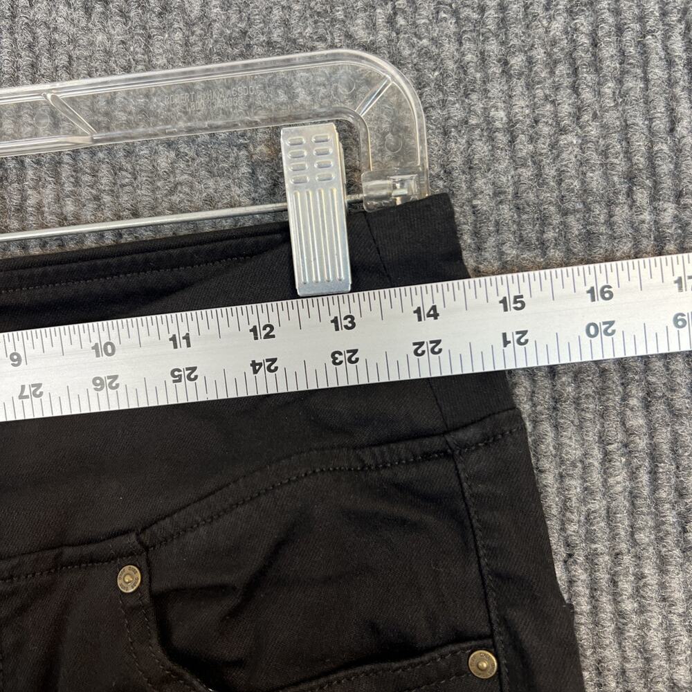 Belle by Kim Gravel Regular TripleLuxe Twill Mariner Crop Jeans Black Size 6 - Picture 7 of 13